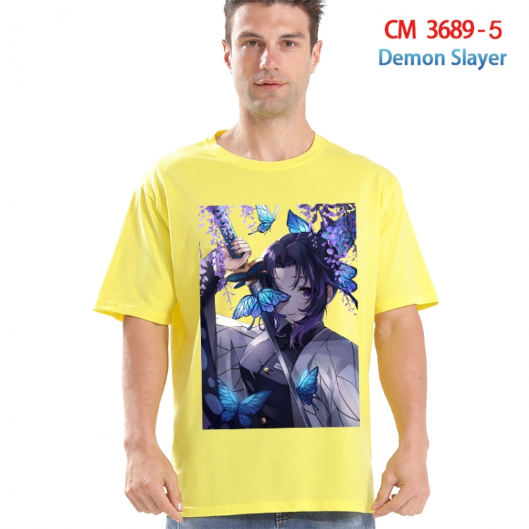 Demon Slayer Kimets Printed short-sleeved cotton T-shirt from S to 4XL 3689-5