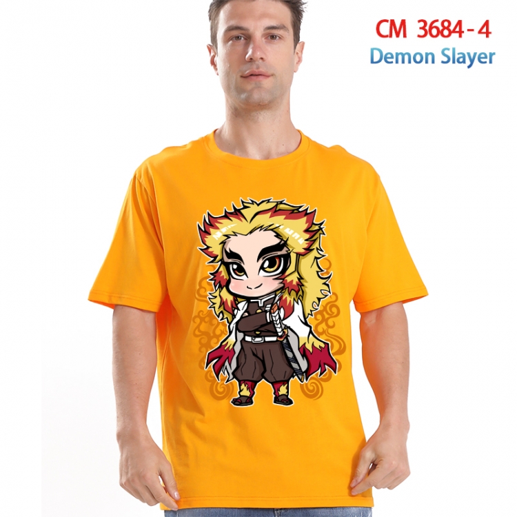 Demon Slayer Kimets Printed short-sleeved cotton T-shirt from S to 4XL  3684-4