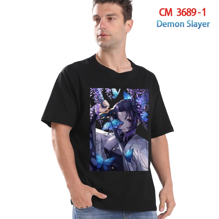 Demon Slayer Kimets Printed short-sleeved cotton T-shirt from S to 4XL 3689-1