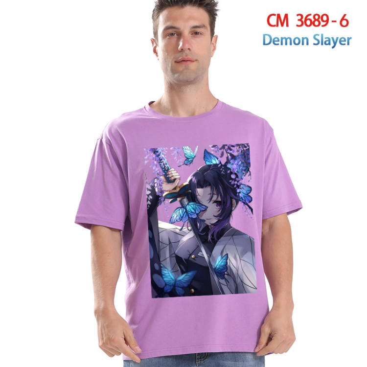 Demon Slayer Kimets Printed short-sleeved cotton T-shirt from S to 4XL 3689-6