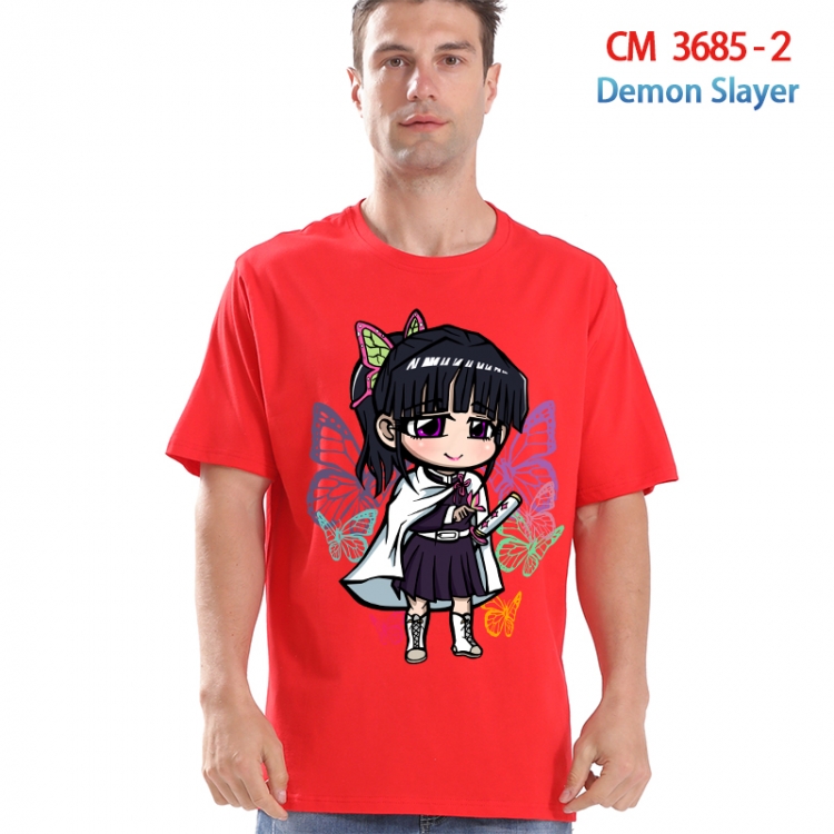 Demon Slayer Kimets Printed short-sleeved cotton T-shirt from S to 4XL 3685-2