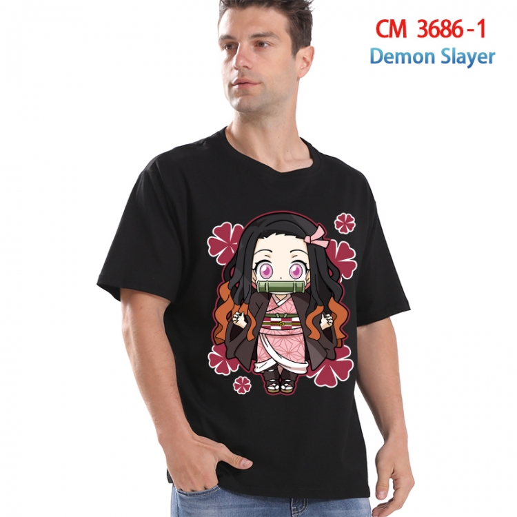 Demon Slayer Kimets Printed short-sleeved cotton T-shirt from S to 4XL  3686-1