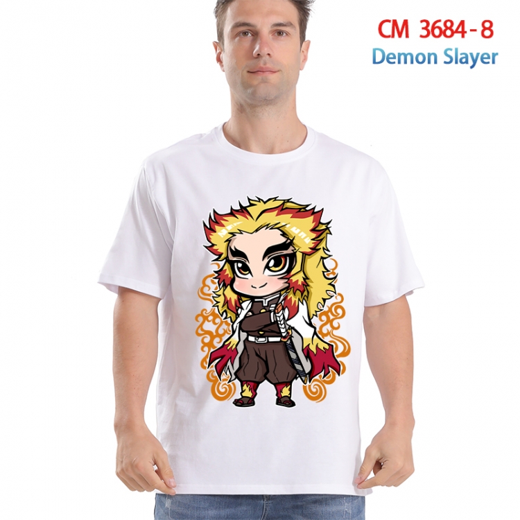 Demon Slayer Kimets Printed short-sleeved cotton T-shirt from S to 4XL  3684-8