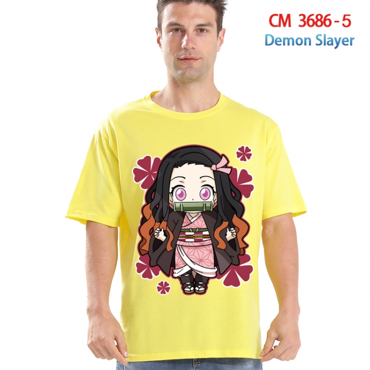 Demon Slayer Kimets Printed short-sleeved cotton T-shirt from S to 4XL 3686-5