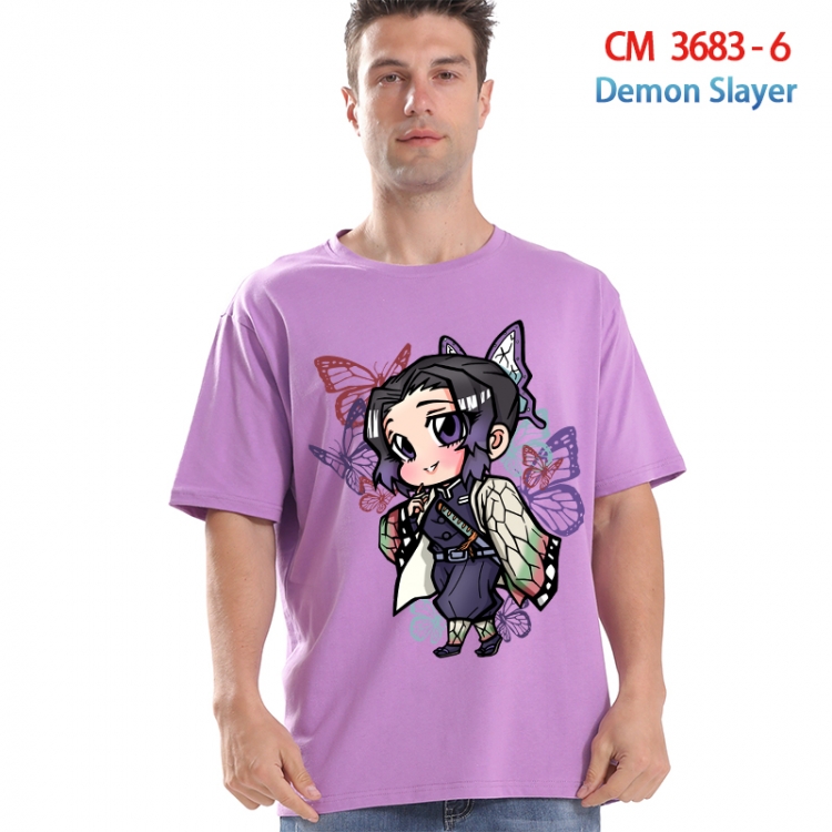 Demon Slayer Kimets Printed short-sleeved cotton T-shirt from S to 4XL  3683-6