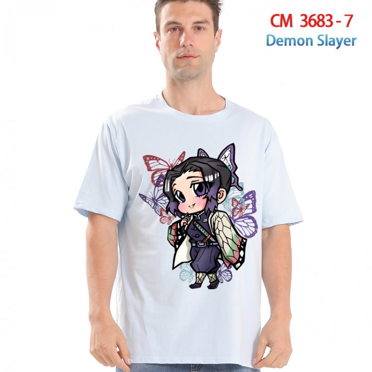 Demon Slayer Kimets Printed short-sleeved cotton T-shirt from S to 4XL  3683-7