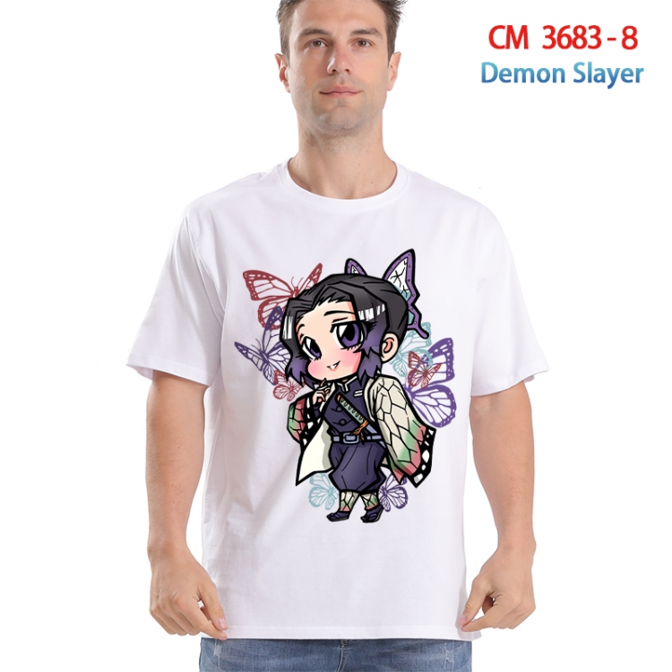 Demon Slayer Kimets Printed short-sleeved cotton T-shirt from S to 4XL 3683-8