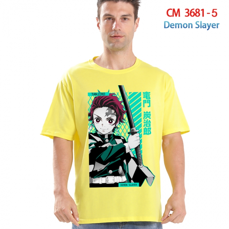 Demon Slayer Kimets Printed short-sleeved cotton T-shirt from S to 4XL  3681-5