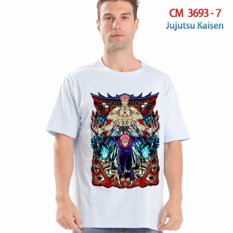 Jujutsu Kaisen Printed short-sleeved cotton T-shirt from S to 4XL  3693-7
