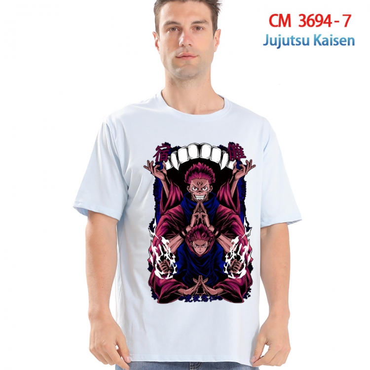 Jujutsu Kaisen Printed short-sleeved cotton T-shirt from S to 4XL  3694-7