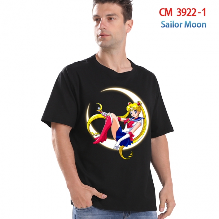 sailormoon Printed short-sleeved cotton T-shirt from S to 4XL  3922-1