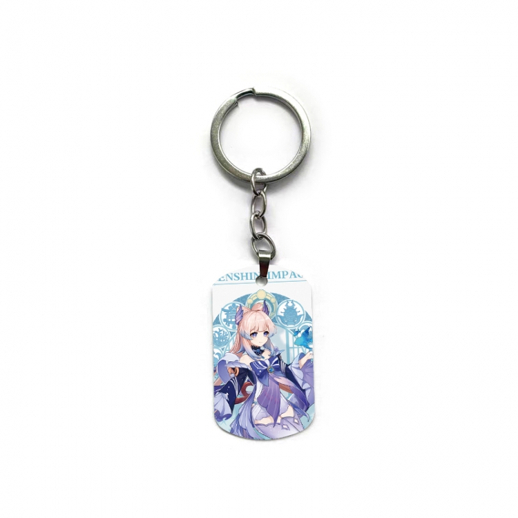 Genshin Impact Anime double-sided full-color printed keychain price for 5 pcs