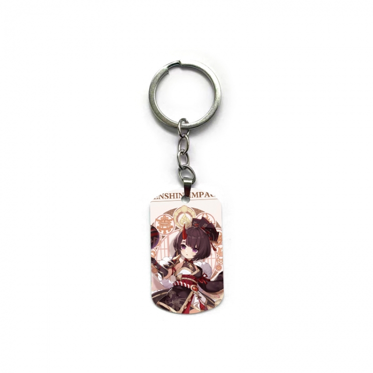 Genshin Impact Anime double-sided full-color printed keychain price for 5 pcs