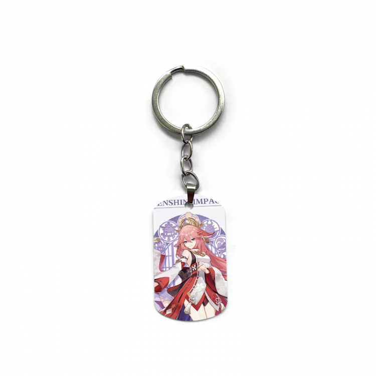 Genshin Impact Anime double-sided full-color printed keychain price for 5 pcs