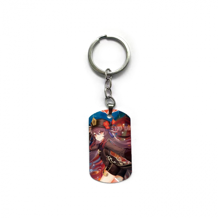 Genshin Impact Anime double-sided full-color printed keychain price for 5 pcs