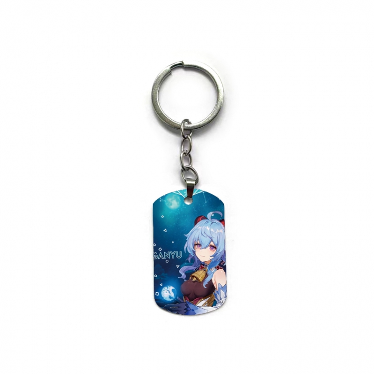 Genshin Impact Anime double-sided full-color printed keychain price for 5 pcs