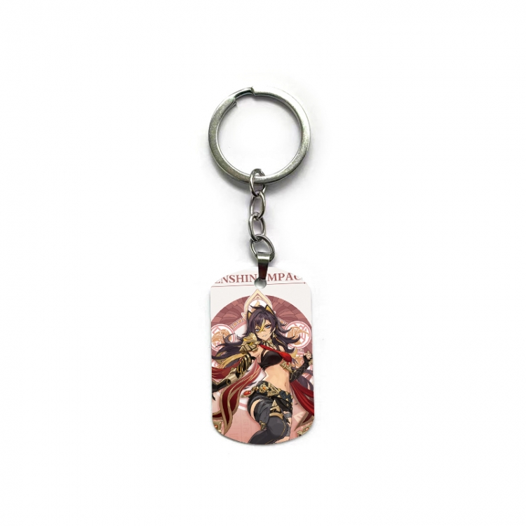 Genshin Impact Anime double-sided full-color printed keychain price for 5 pcs