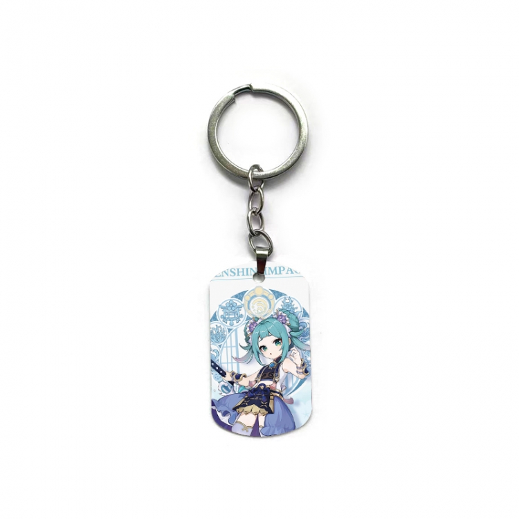 Genshin Impact Anime double-sided full-color printed keychain price for 5 pcs