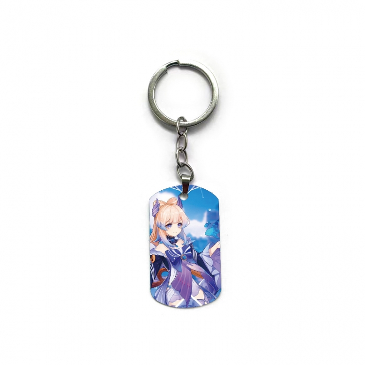 Genshin Impact Anime double-sided full-color printed keychain price for 5 pcs