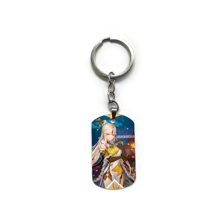 Genshin Impact Anime double-sided full-color printed keychain price for 5 pcs