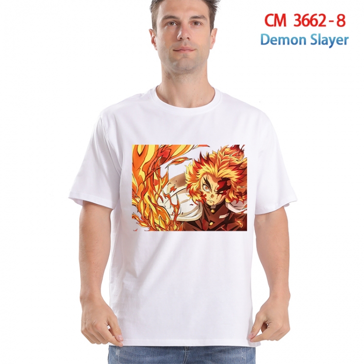Demon Slayer Kimets Printed short-sleeved cotton T-shirt from S to 4XL  3662-8