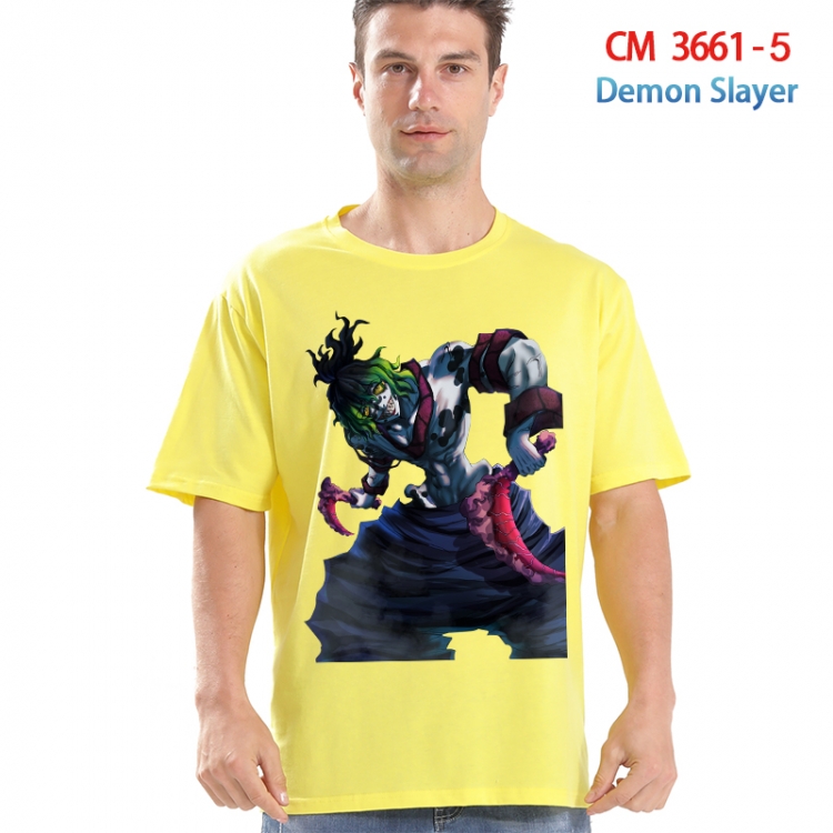 Demon Slayer Kimets Printed short-sleeved cotton T-shirt from S to 4XL 3661-5