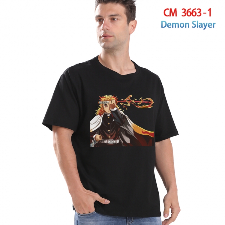 Demon Slayer Kimets Printed short-sleeved cotton T-shirt from S to 4XL  3663-1