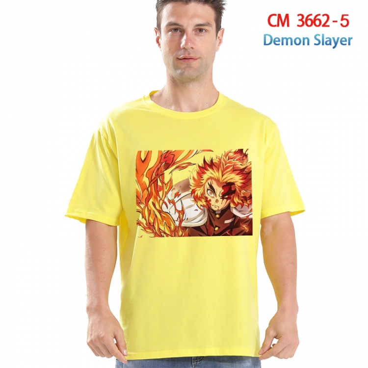 Demon Slayer Kimets Printed short-sleeved cotton T-shirt from S to 4XL 3662-5