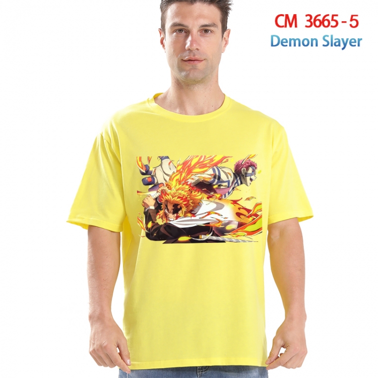 Demon Slayer Kimets Printed short-sleeved cotton T-shirt from S to 4XL  3665-5