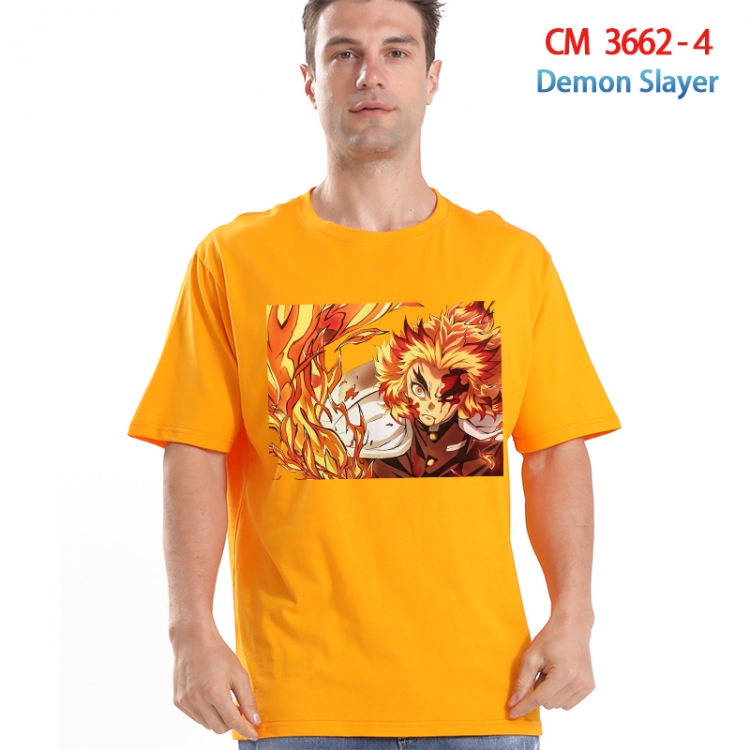 Demon Slayer Kimets Printed short-sleeved cotton T-shirt from S to 4XL 3662-4