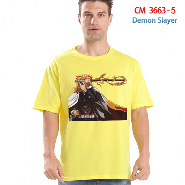 Demon Slayer Kimets Printed short-sleeved cotton T-shirt from S to 4XL  3663-5