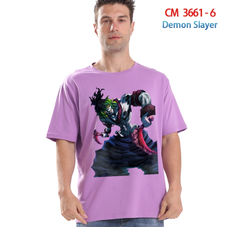 Demon Slayer Kimets Printed short-sleeved cotton T-shirt from S to 4XL  3661-6