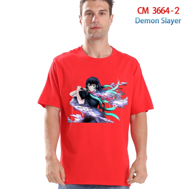 Demon Slayer Kimets Printed short-sleeved cotton T-shirt from S to 4XL  3664-2