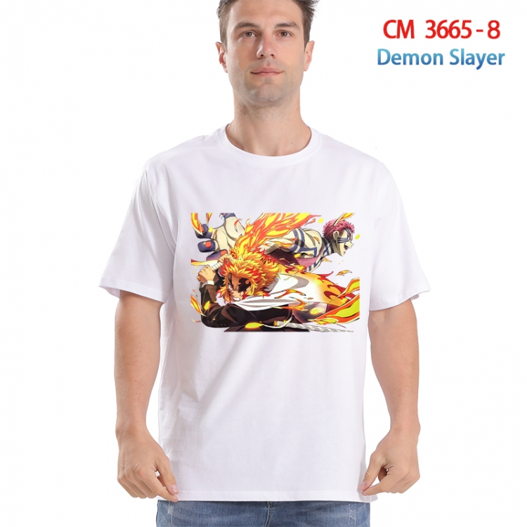 Demon Slayer Kimets Printed short-sleeved cotton T-shirt from S to 4XL  3665-8