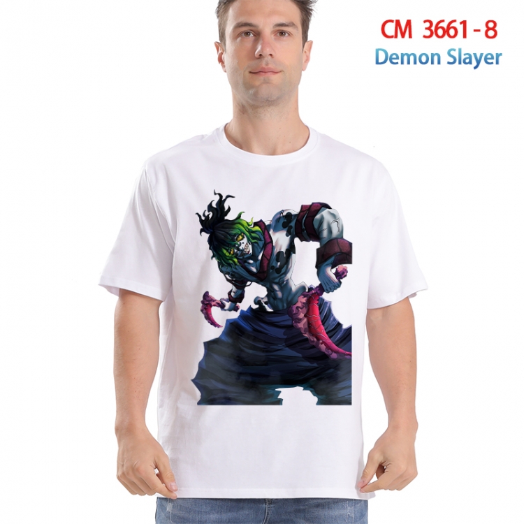 Demon Slayer Kimets Printed short-sleeved cotton T-shirt from S to 4XL  3661-8