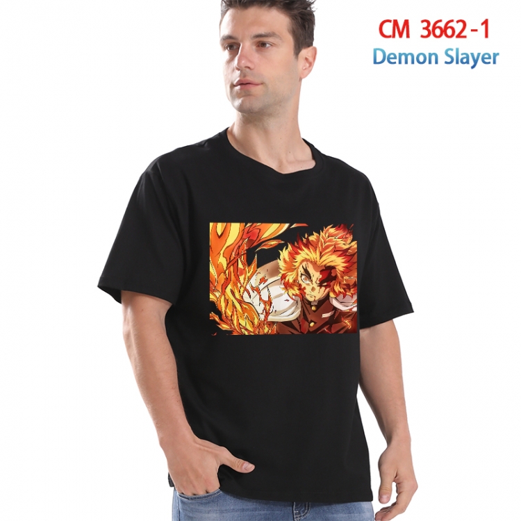Demon Slayer Kimets Printed short-sleeved cotton T-shirt from S to 4XL  3662-1