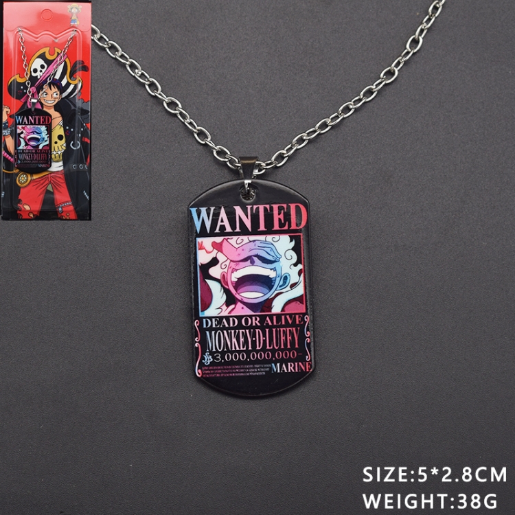 One Piece Anime cartoon hanging tag necklace pendant price for 5 pcs