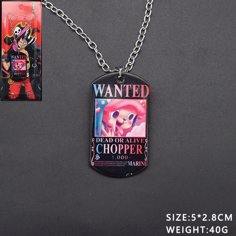 One Piece Anime cartoon hanging tag necklace pendant price for 5 pcs