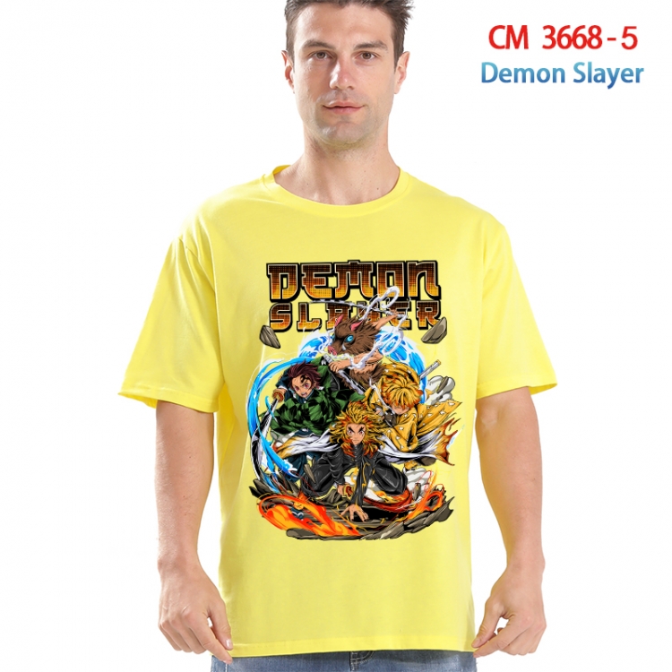 Demon Slayer Kimets Printed short-sleeved cotton T-shirt from S to 4XL 3668-5