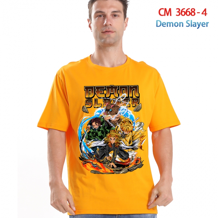 Demon Slayer Kimets Printed short-sleeved cotton T-shirt from S to 4XL  3668-4