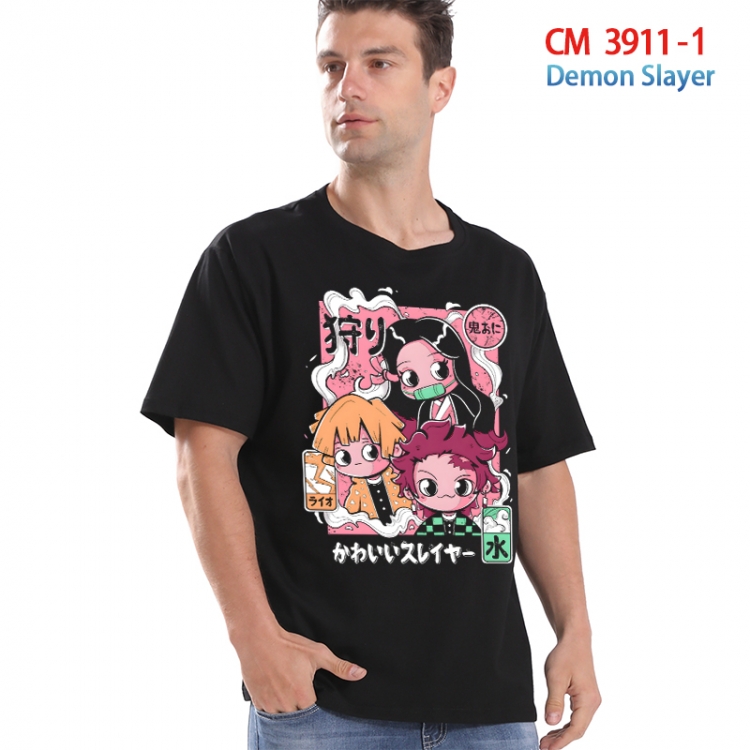 Demon Slayer Kimets Printed short-sleeved cotton T-shirt from S to 4XL  3911-1