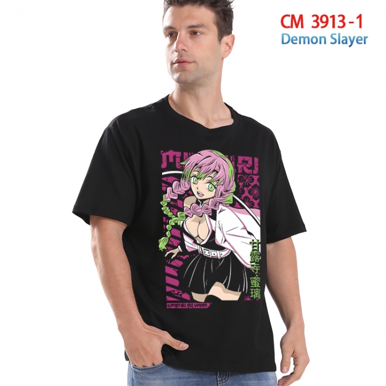 Demon Slayer Kimets Printed short-sleeved cotton T-shirt from S to 4XL 3913-1