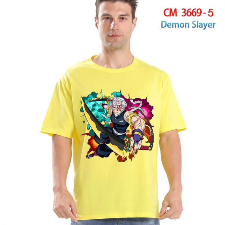 Demon Slayer Kimets Printed short-sleeved cotton T-shirt from S to 4XL 3669-5