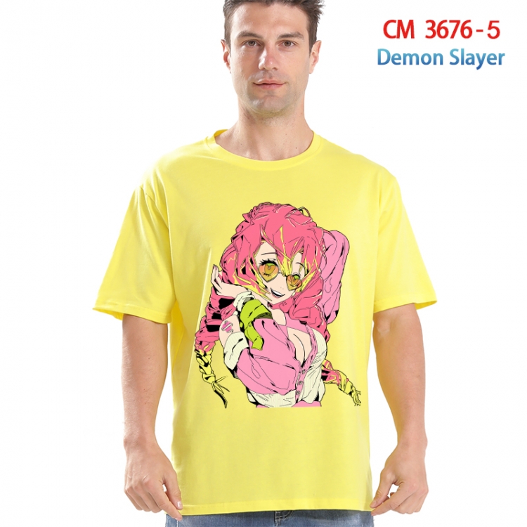 Demon Slayer Kimets Printed short-sleeved cotton T-shirt from S to 4XL  3676-5