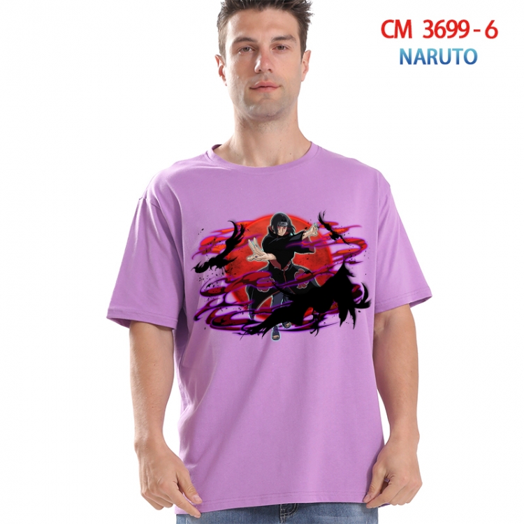 Naruto Printed short-sleeved cotton T-shirt from S to 4XL 3699-6