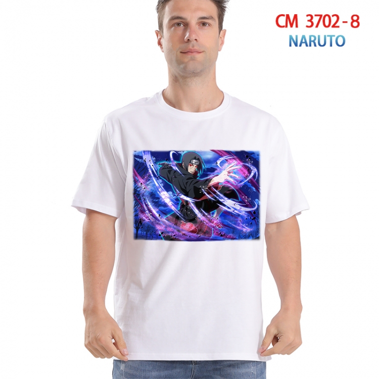 Naruto Printed short-sleeved cotton T-shirt from S to 4XL  3702-8
