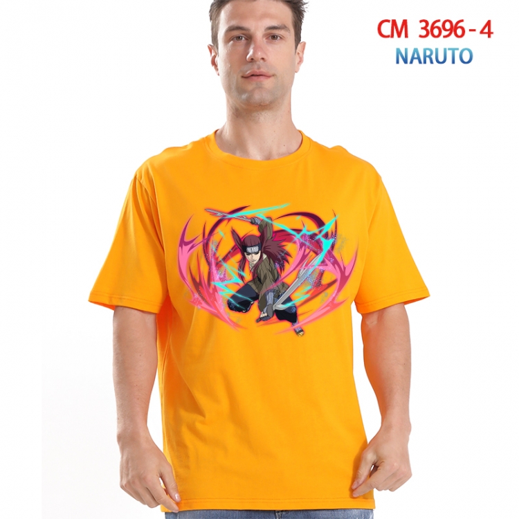 Naruto Printed short-sleeved cotton T-shirt from S to 4XL  3696-4