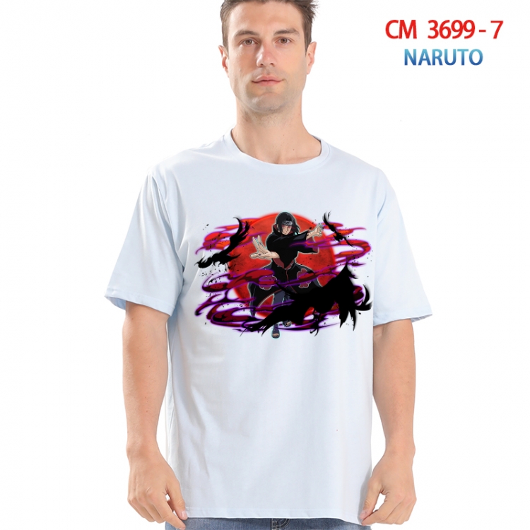 Naruto Printed short-sleeved cotton T-shirt from S to 4XL  3699-7