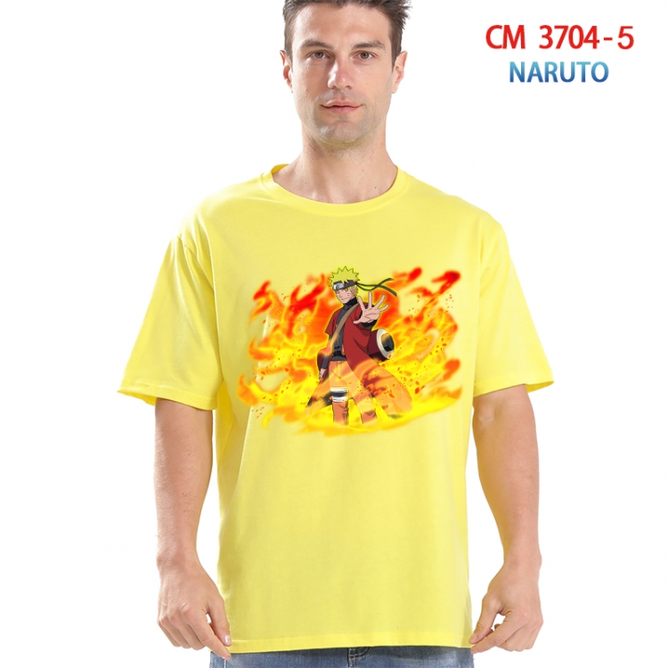 Naruto Printed short-sleeved cotton T-shirt from S to 4XL 3704-5