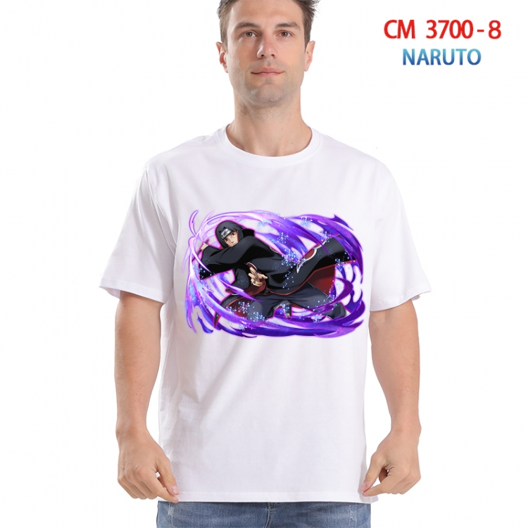 Naruto Printed short-sleeved cotton T-shirt from S to 4XL  3700-8